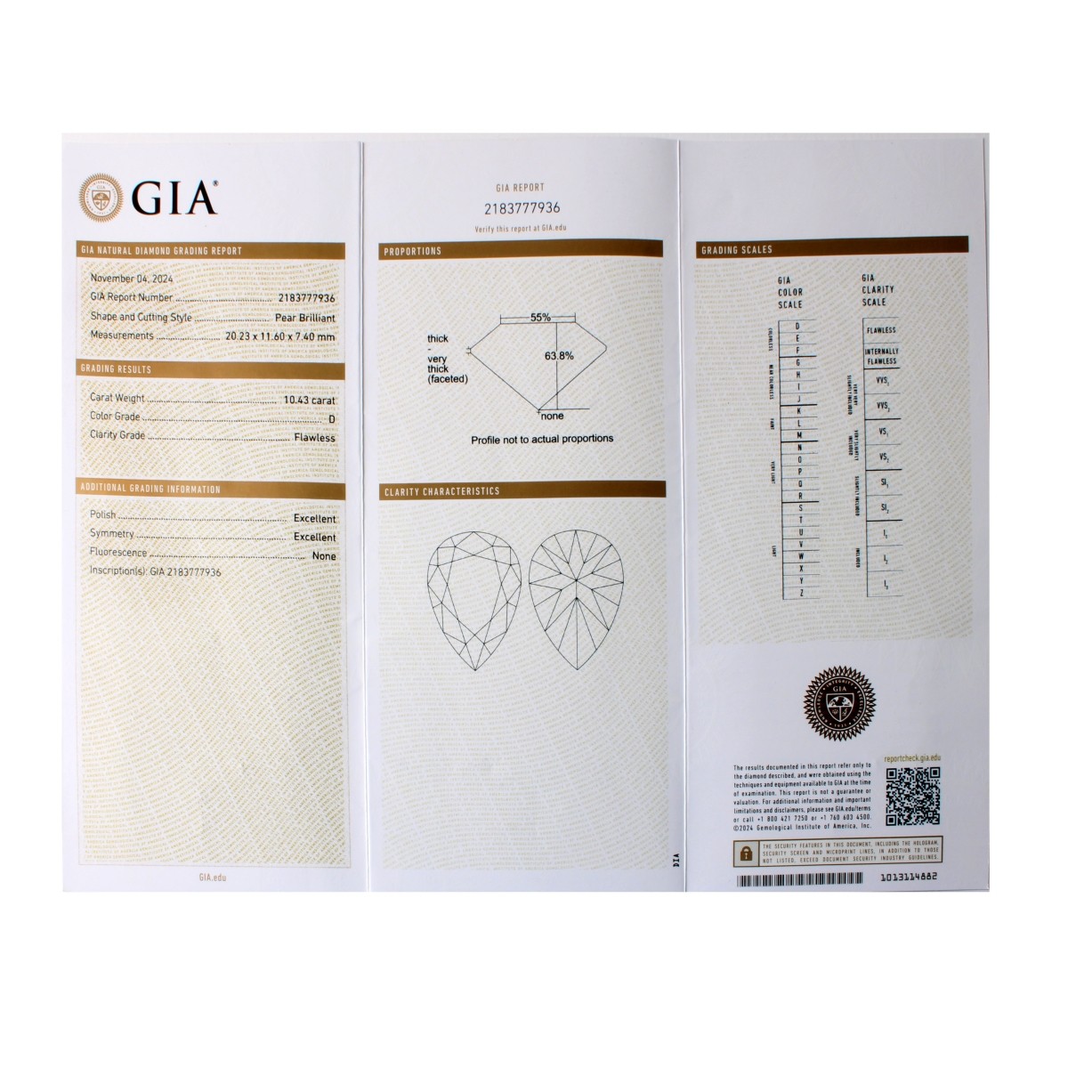 GIA 10.43ct Diamond and 18K Ring