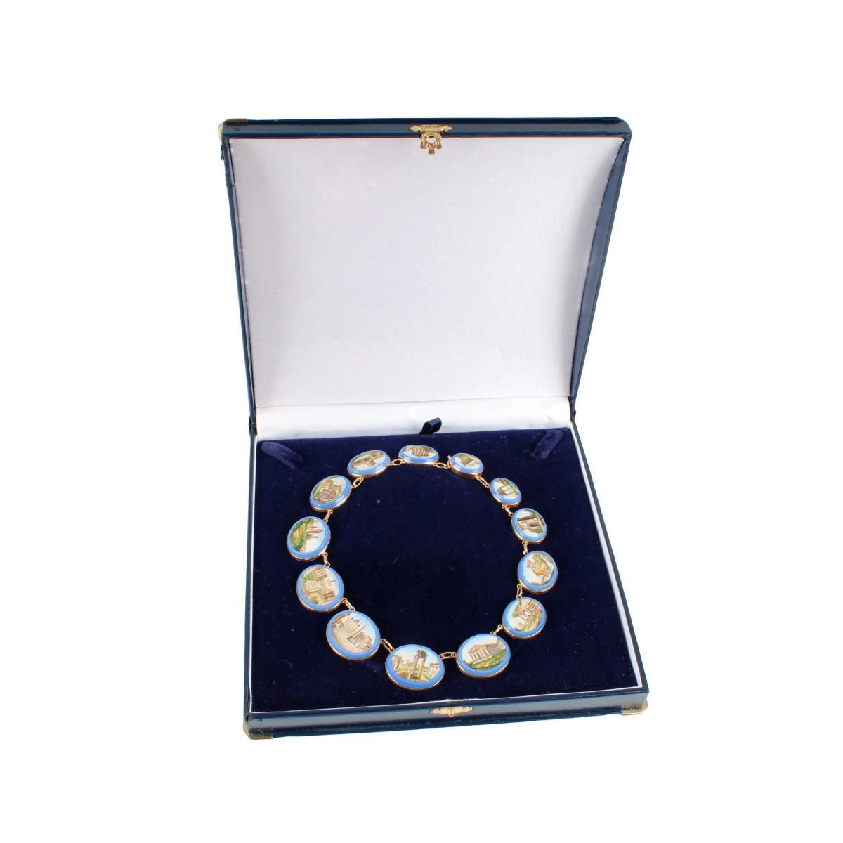 19th/20th C. 14K and Micro-mosaic Choker