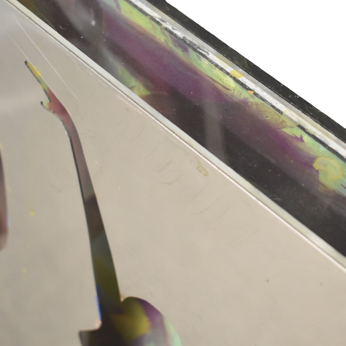 Modern Abstract, Acrylic and Metal Wall Art