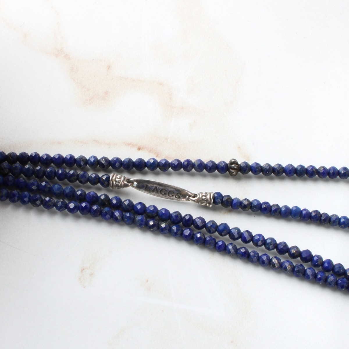Lagos Sapphire and Sterling Necklace