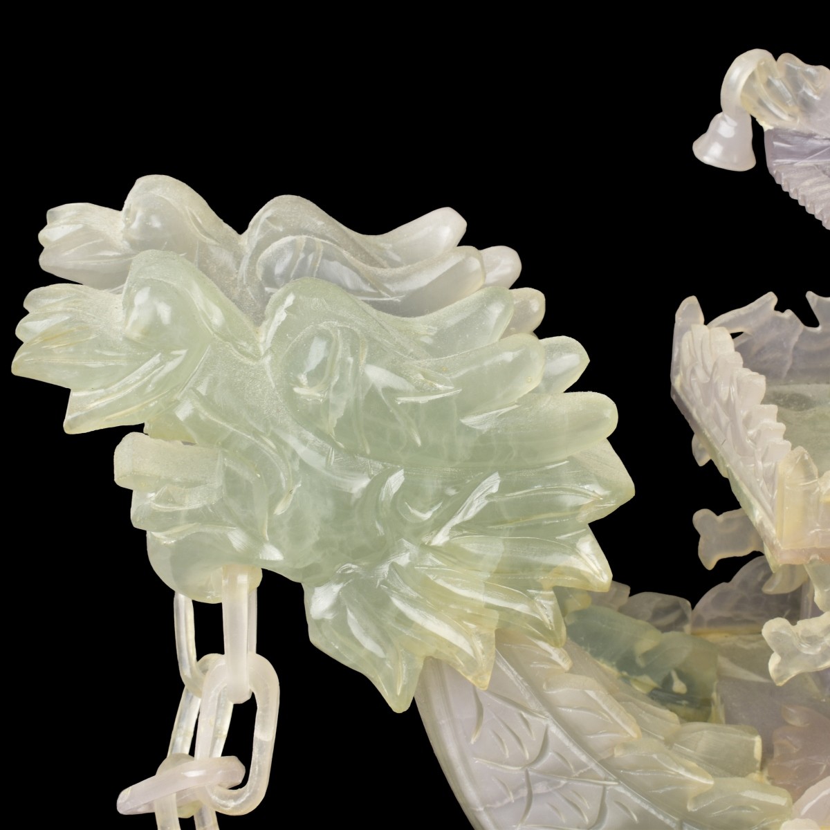 Chinese Jade Dragon Boat