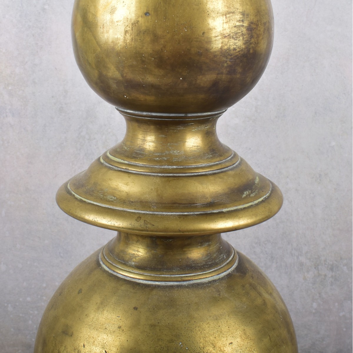 Monumental Vintage Brass Candlestick