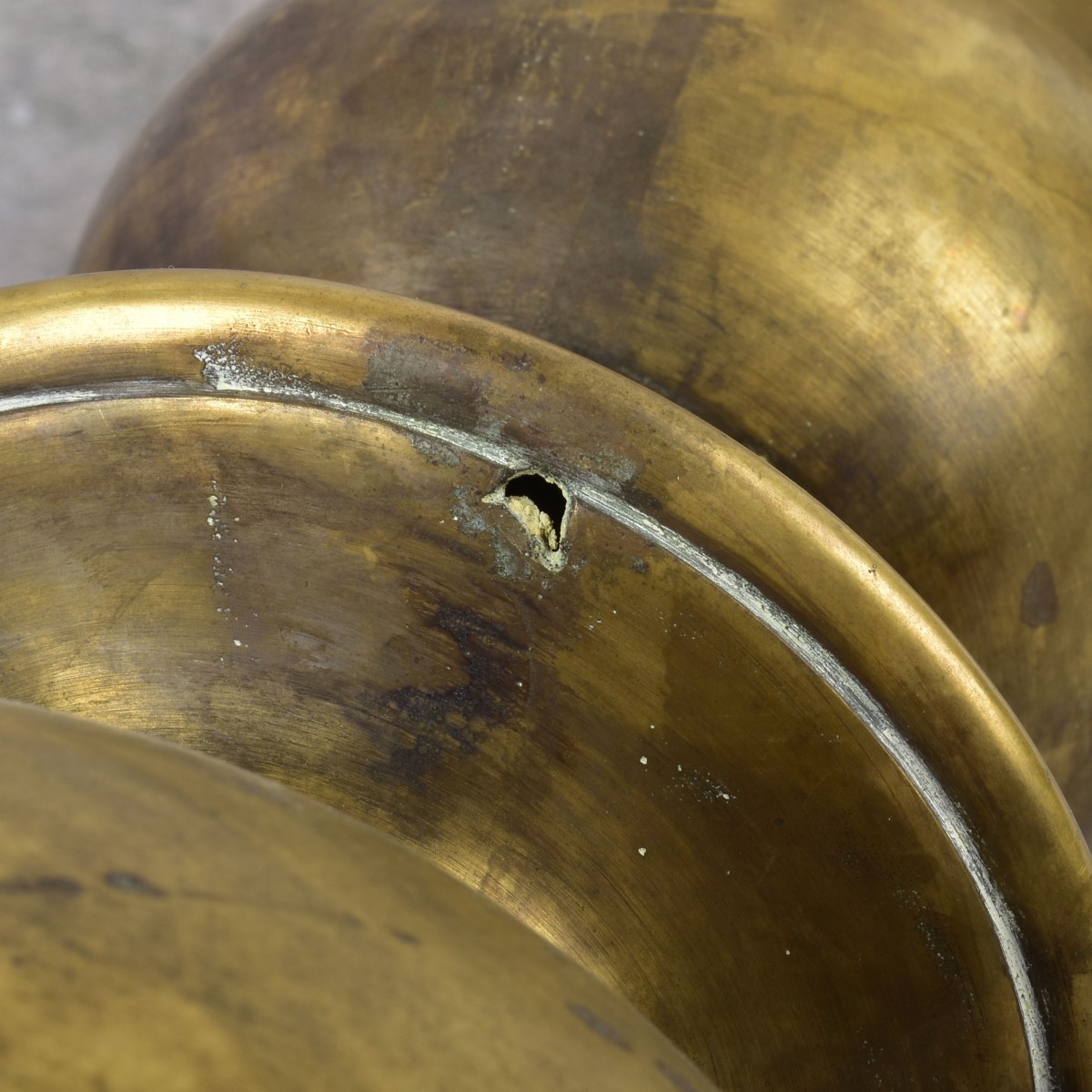 Monumental Vintage Brass Candlestick