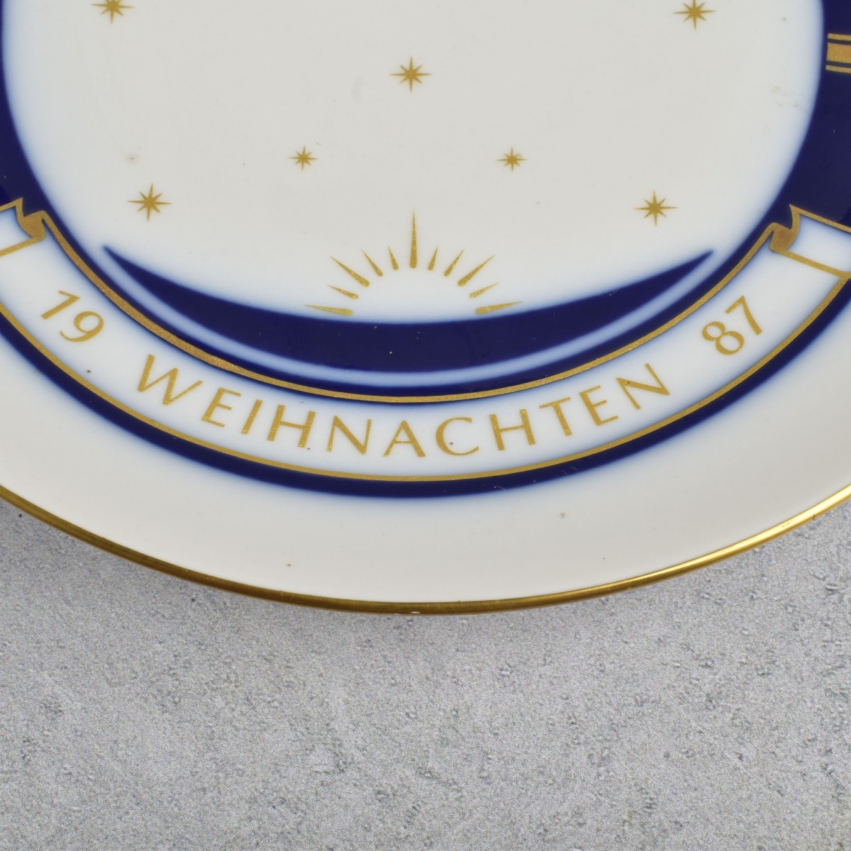 KPM German Porcelain Christmas Plates