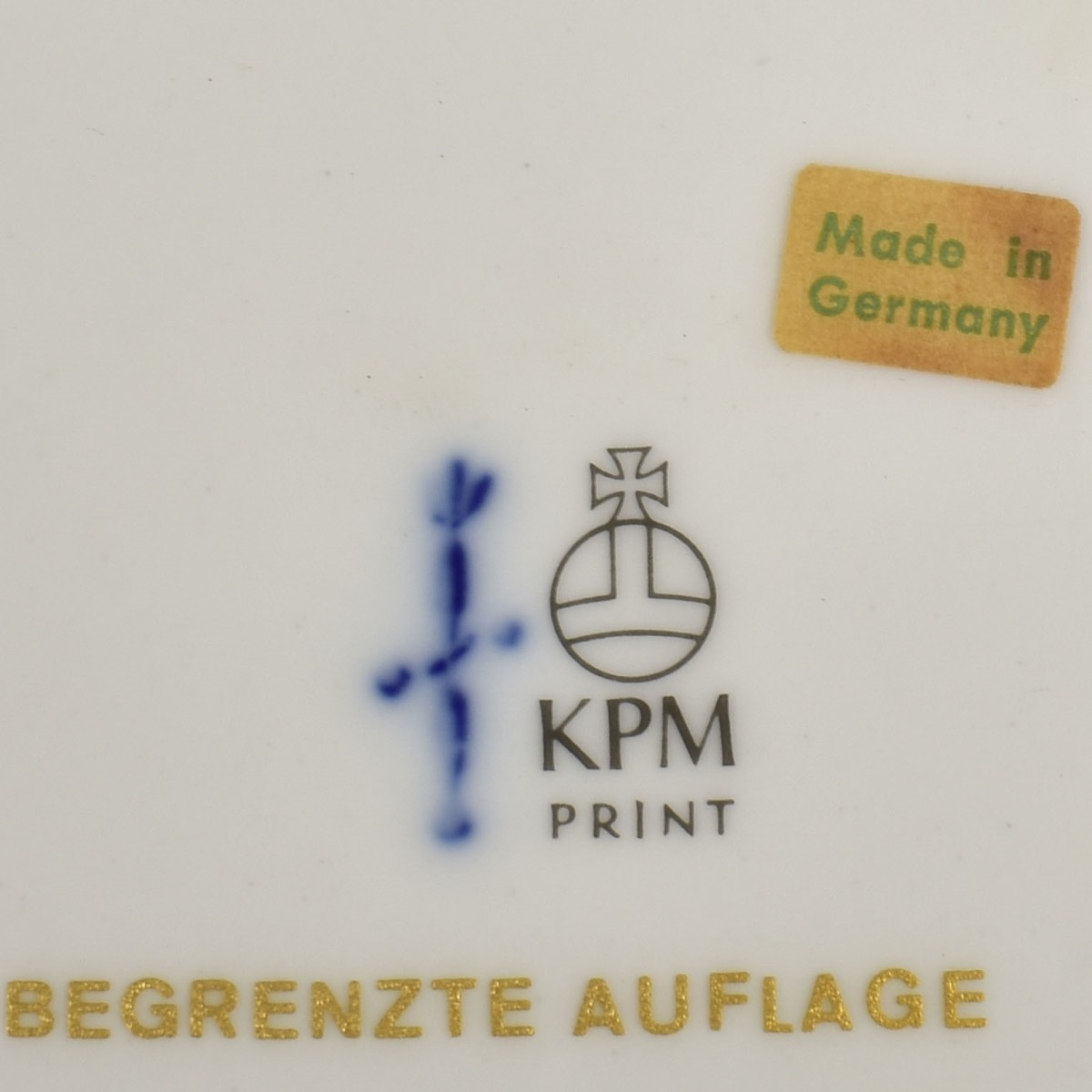 KPM German Porcelain Christmas Plates