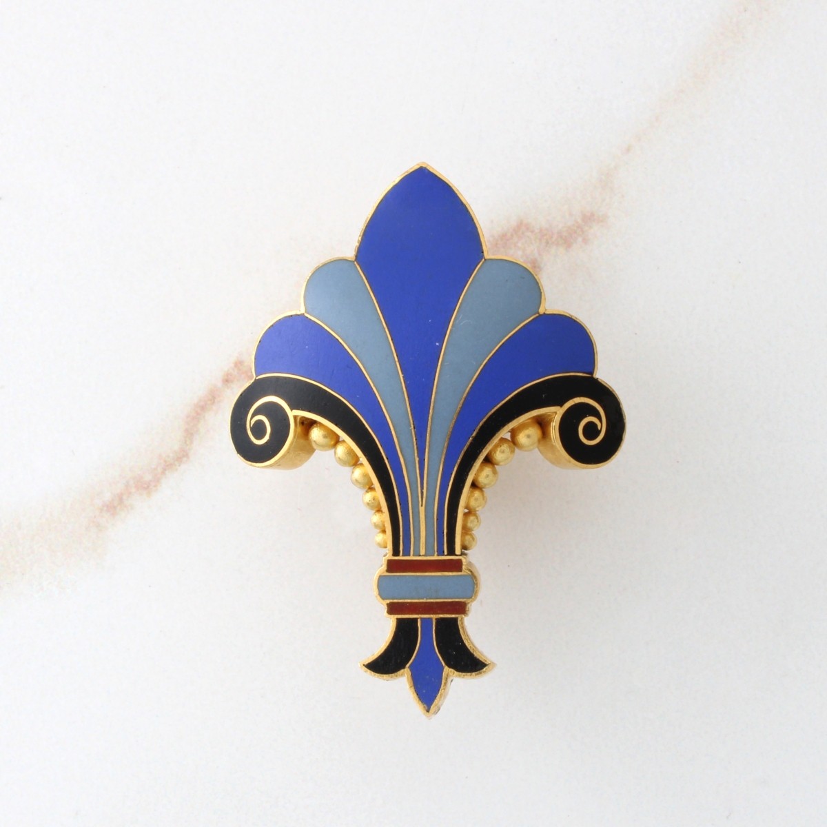 22K and Enamel Fob