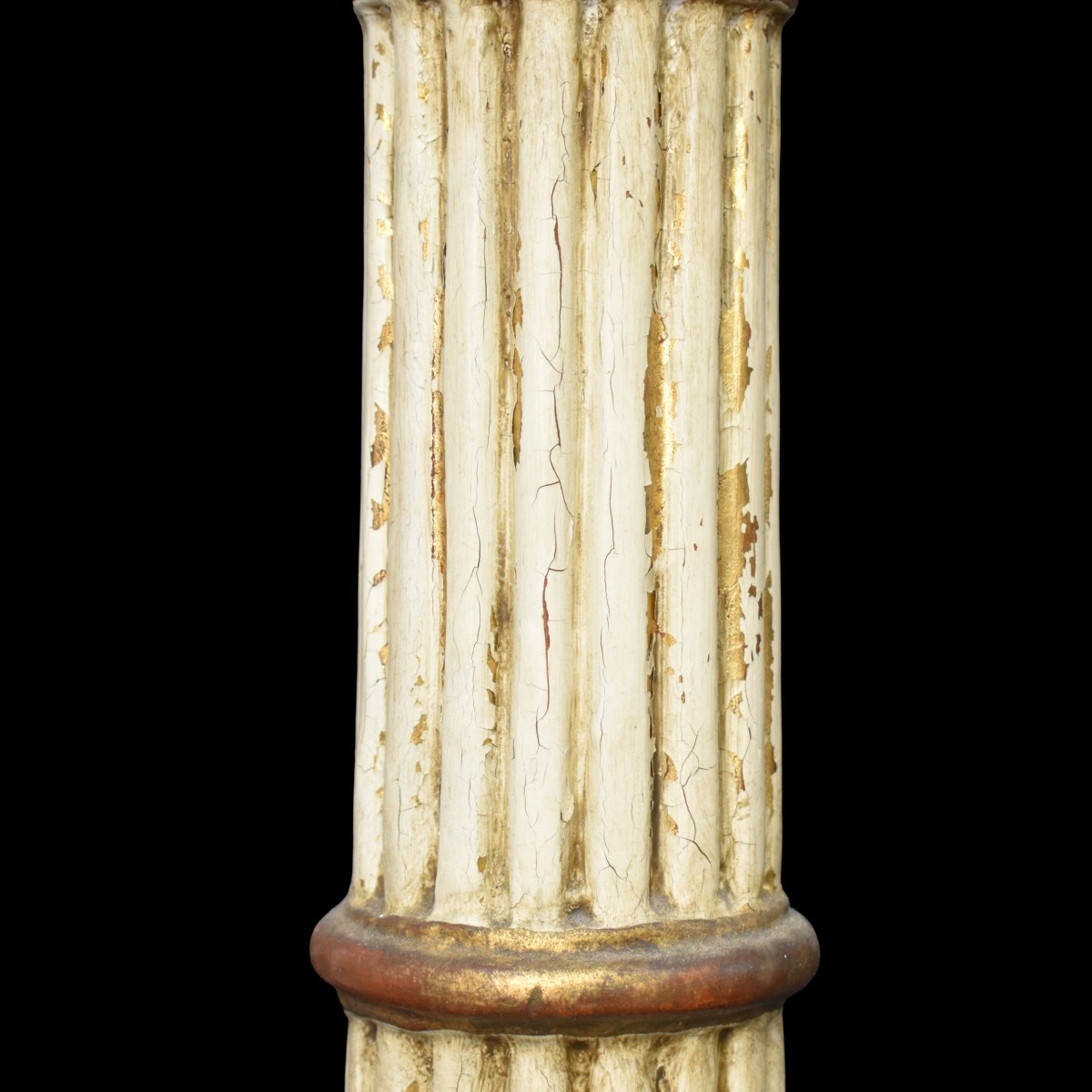 Antique Gilt Wood Columnar Pedestal