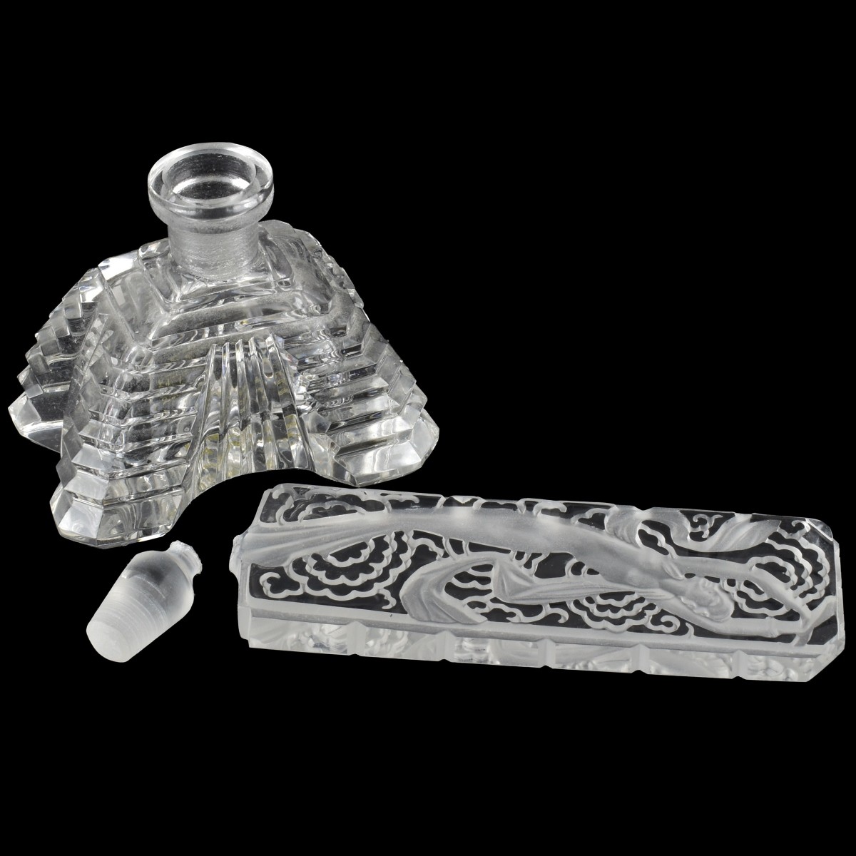 Vintage Art Deco Glass Perfume Bottles