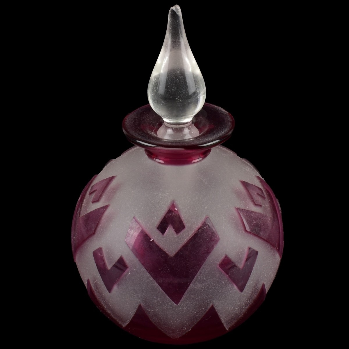 Vintage Art Deco Glass Perfume Bottles