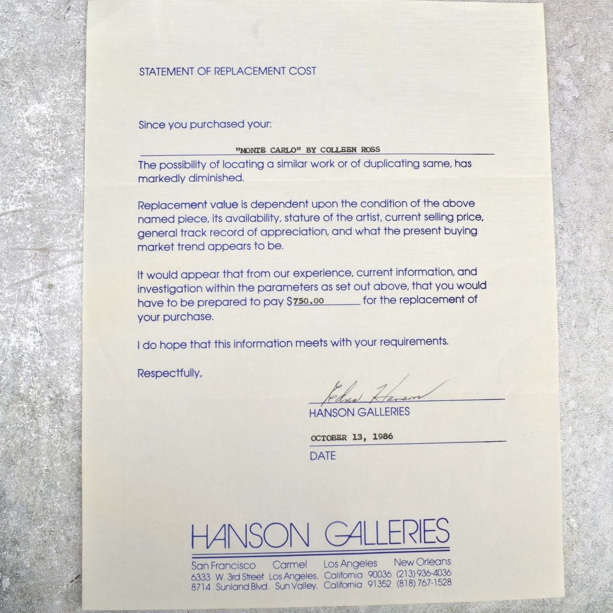 Colleen Ross, American (20th century)