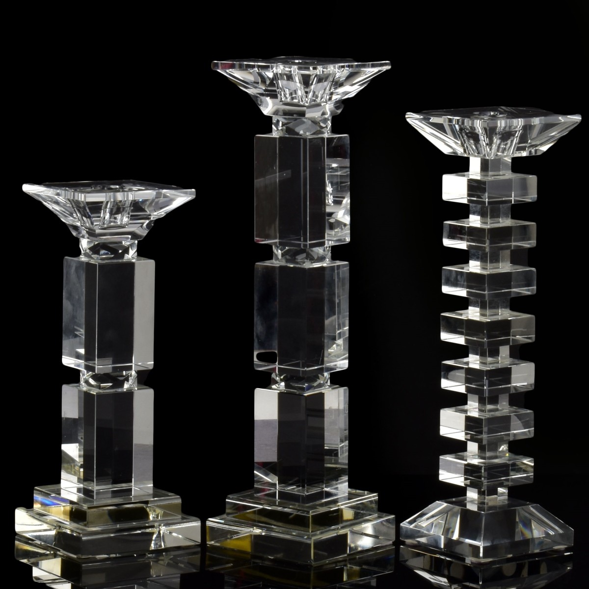 Crystal Geometric Candlesticks