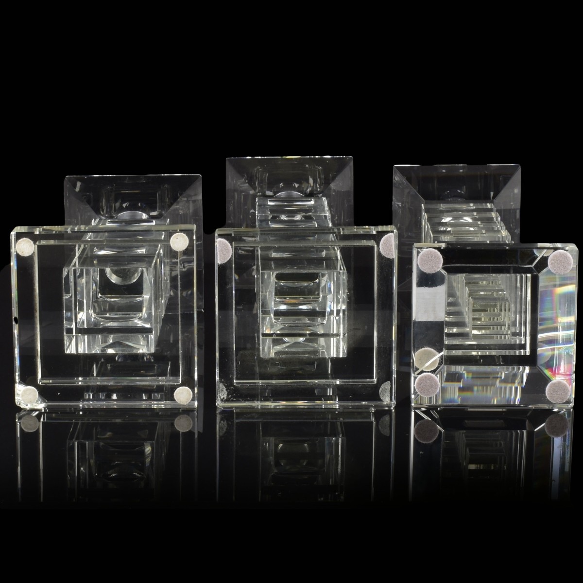 Crystal Geometric Candlesticks