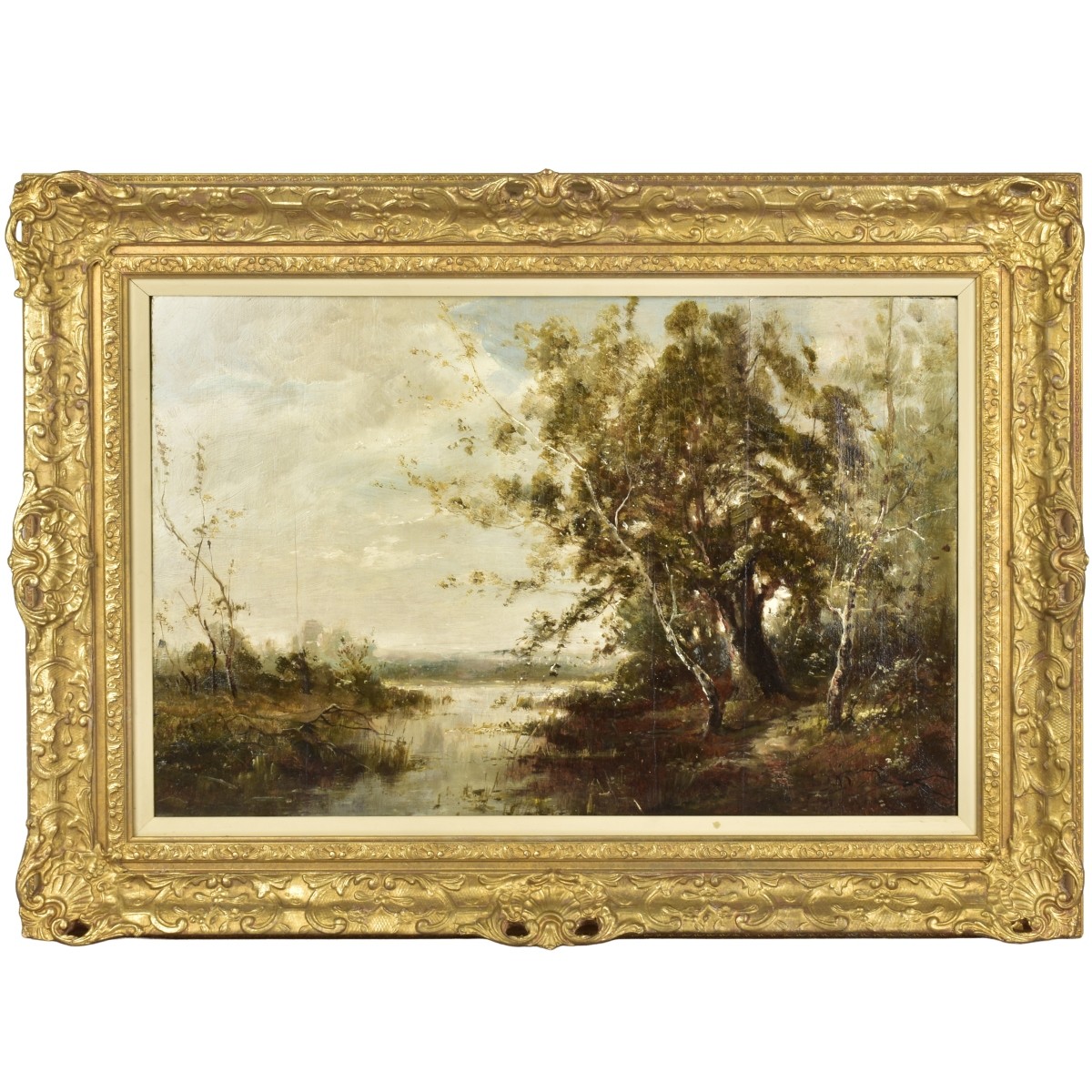 Antique European School Oil on Board