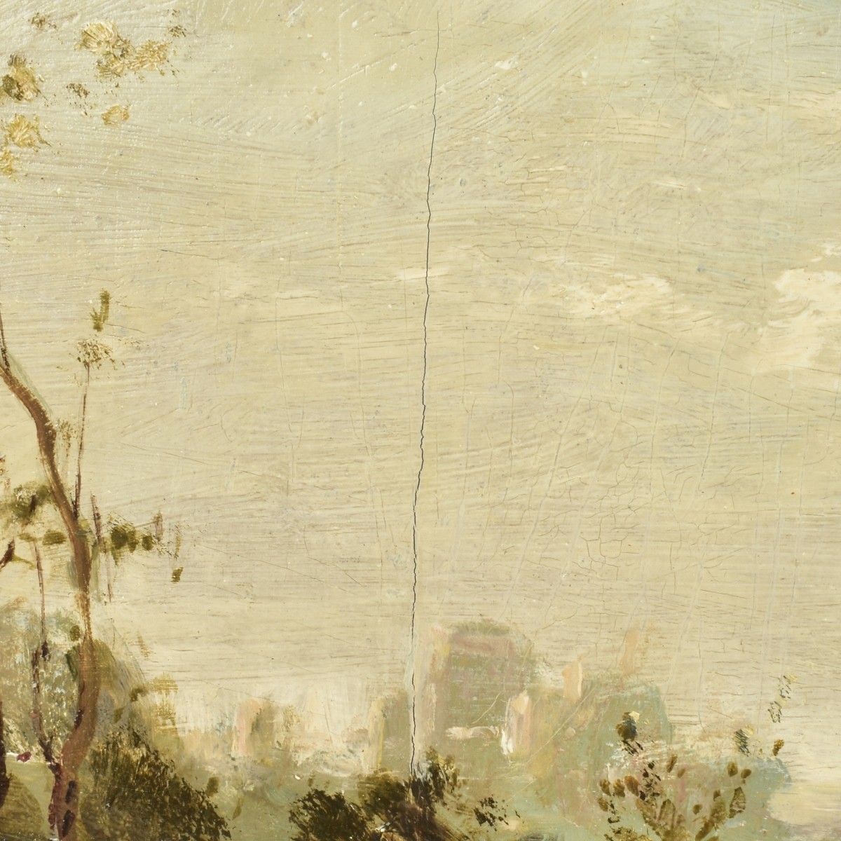 Antique European School Oil on Board