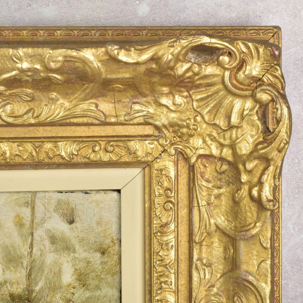 Antique European School Oil on Board