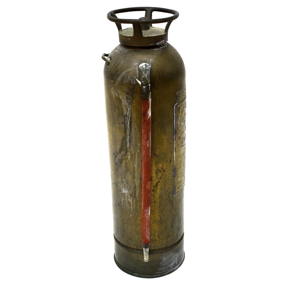 Antique Badger's Brass Fire Extinguisher