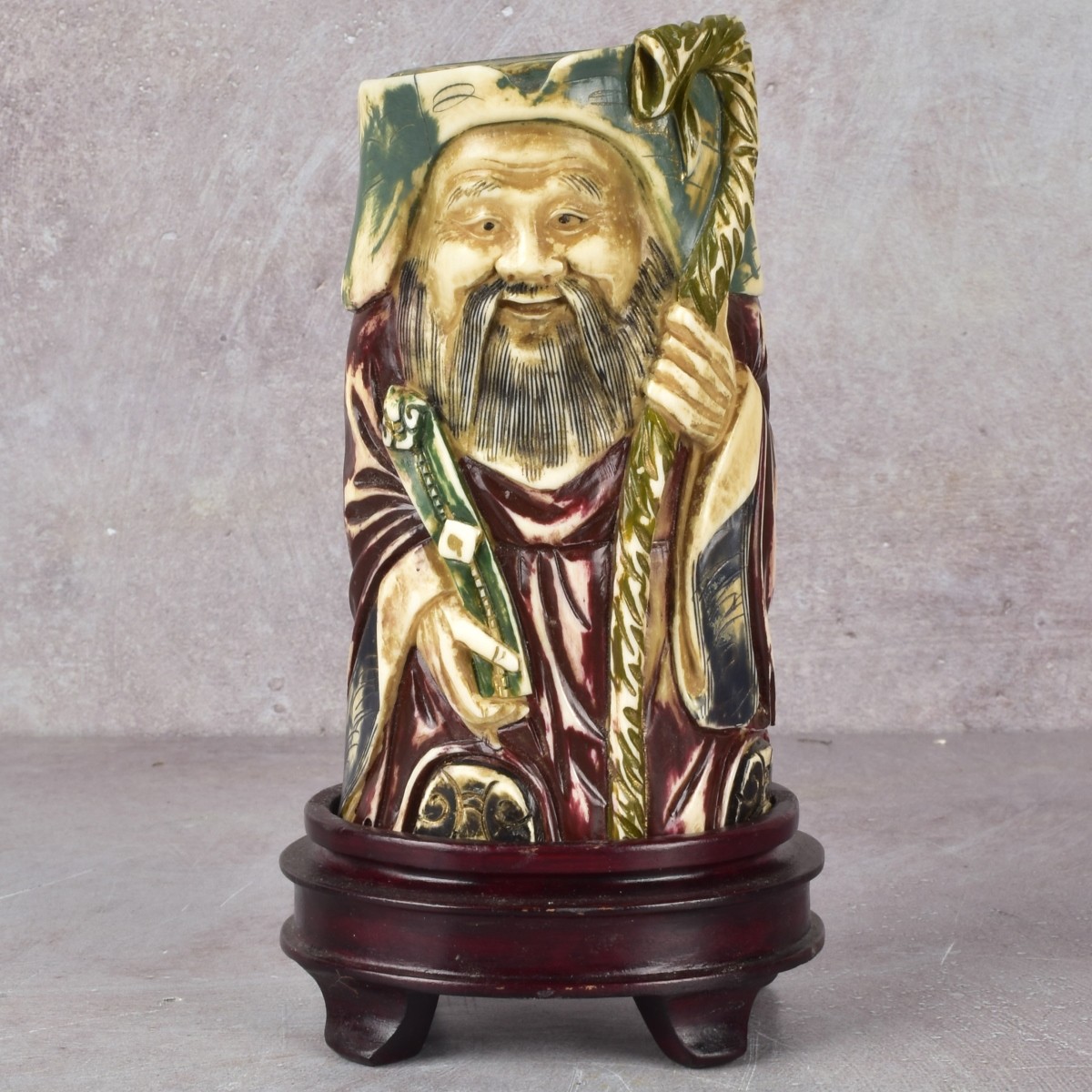 Chinese Carving of a Standing Man