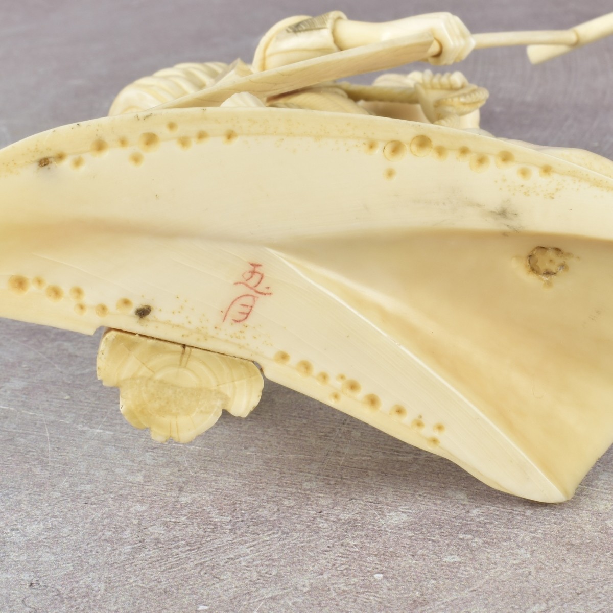 Finely Carved Japanese Okimono