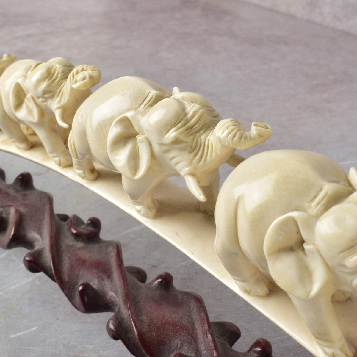 Chinese Carved Elephant Bridge