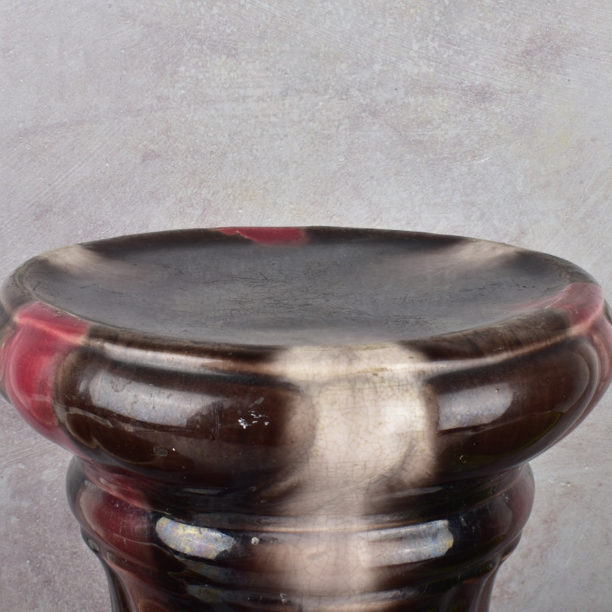 Majolica Pedestal and Jardinieres