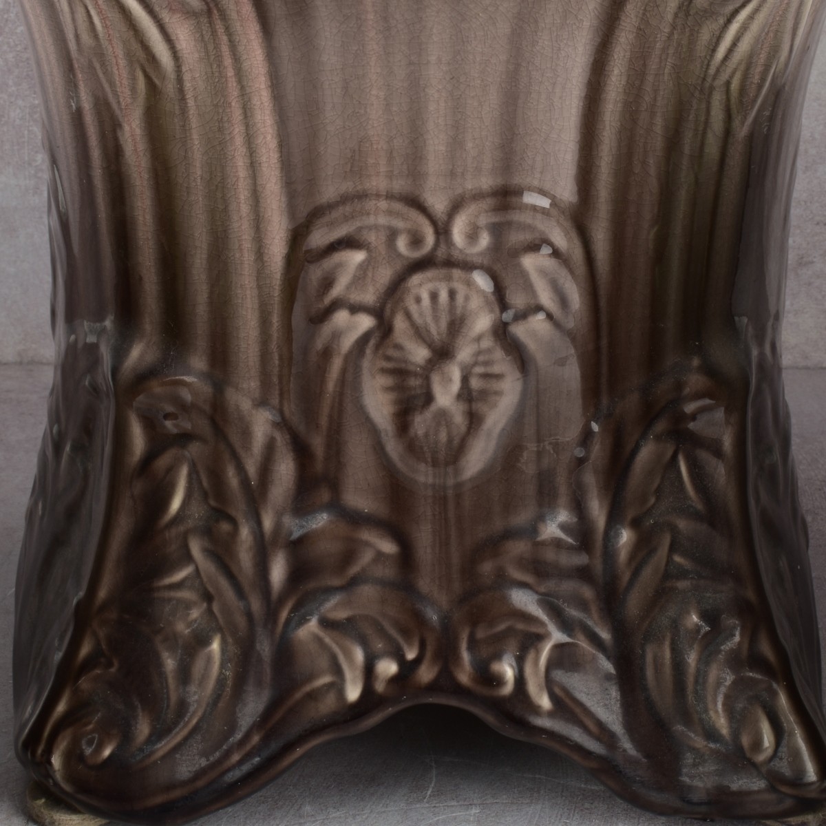 Majolica Pedestal and Jardinieres