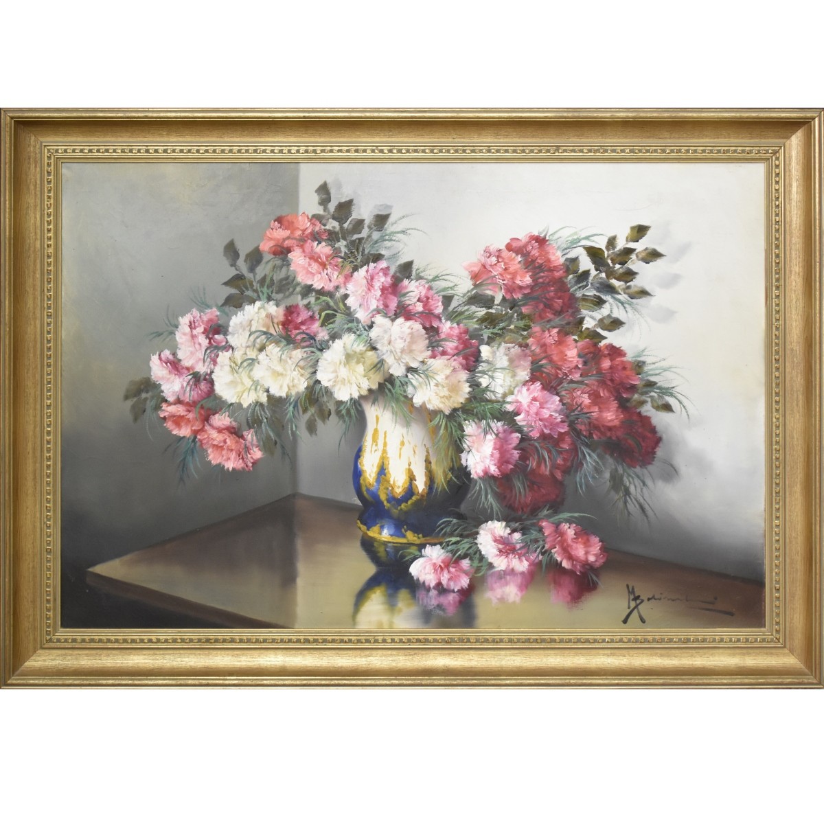 Large Oil on Canvas Still Life