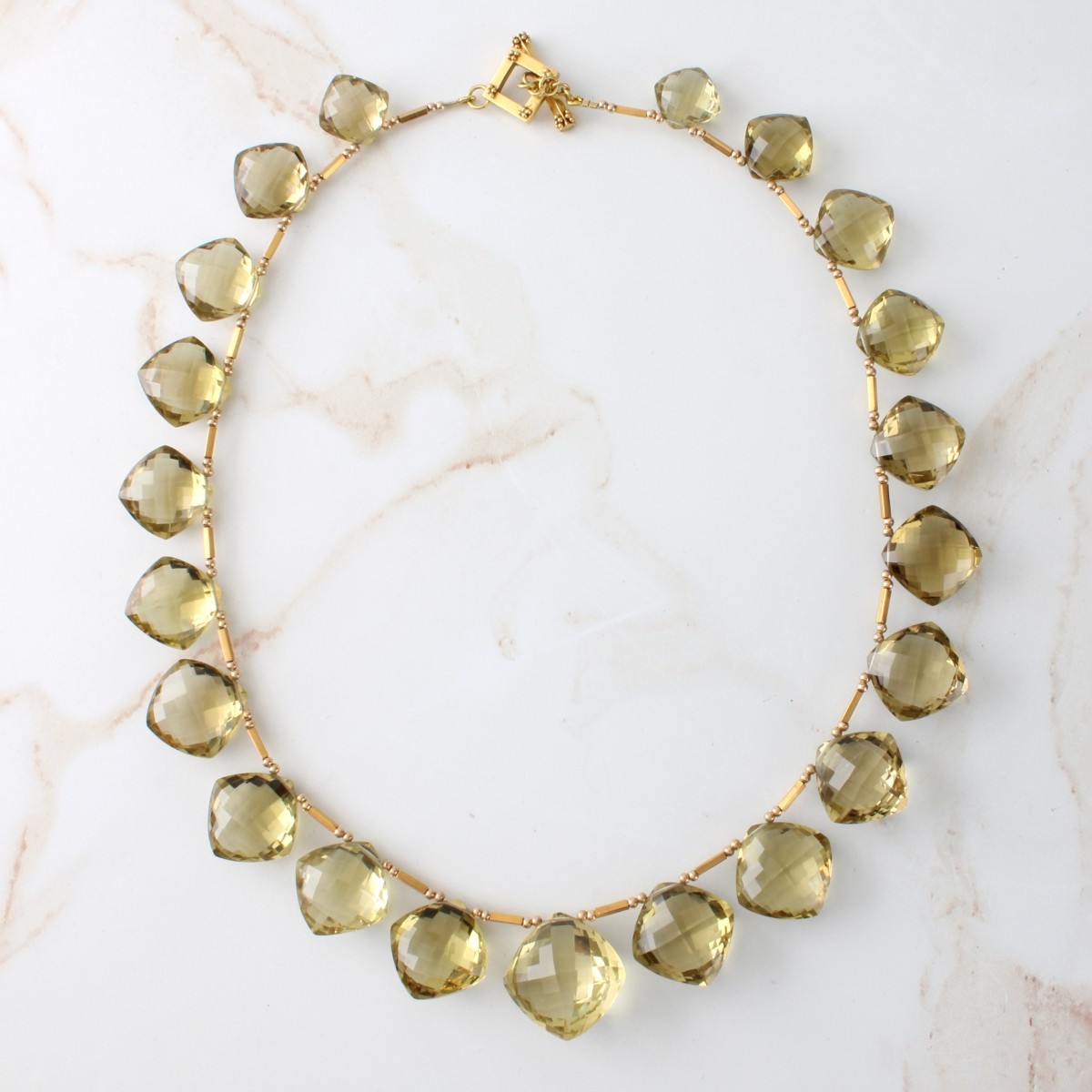 Citrine and 18K Necklace