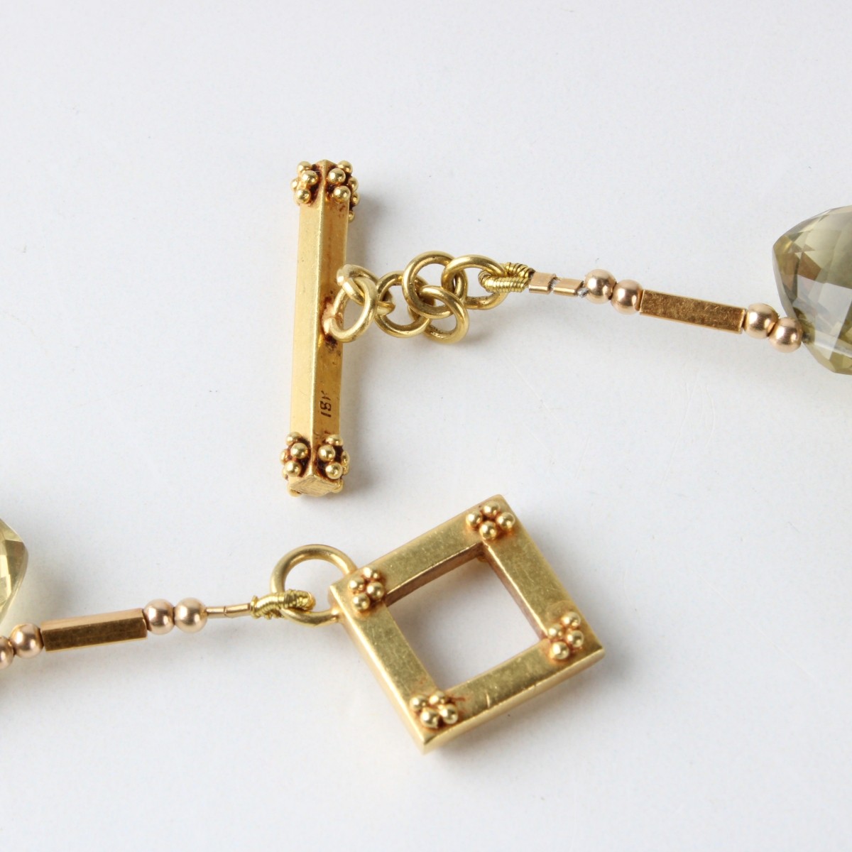 Citrine and 18K Necklace