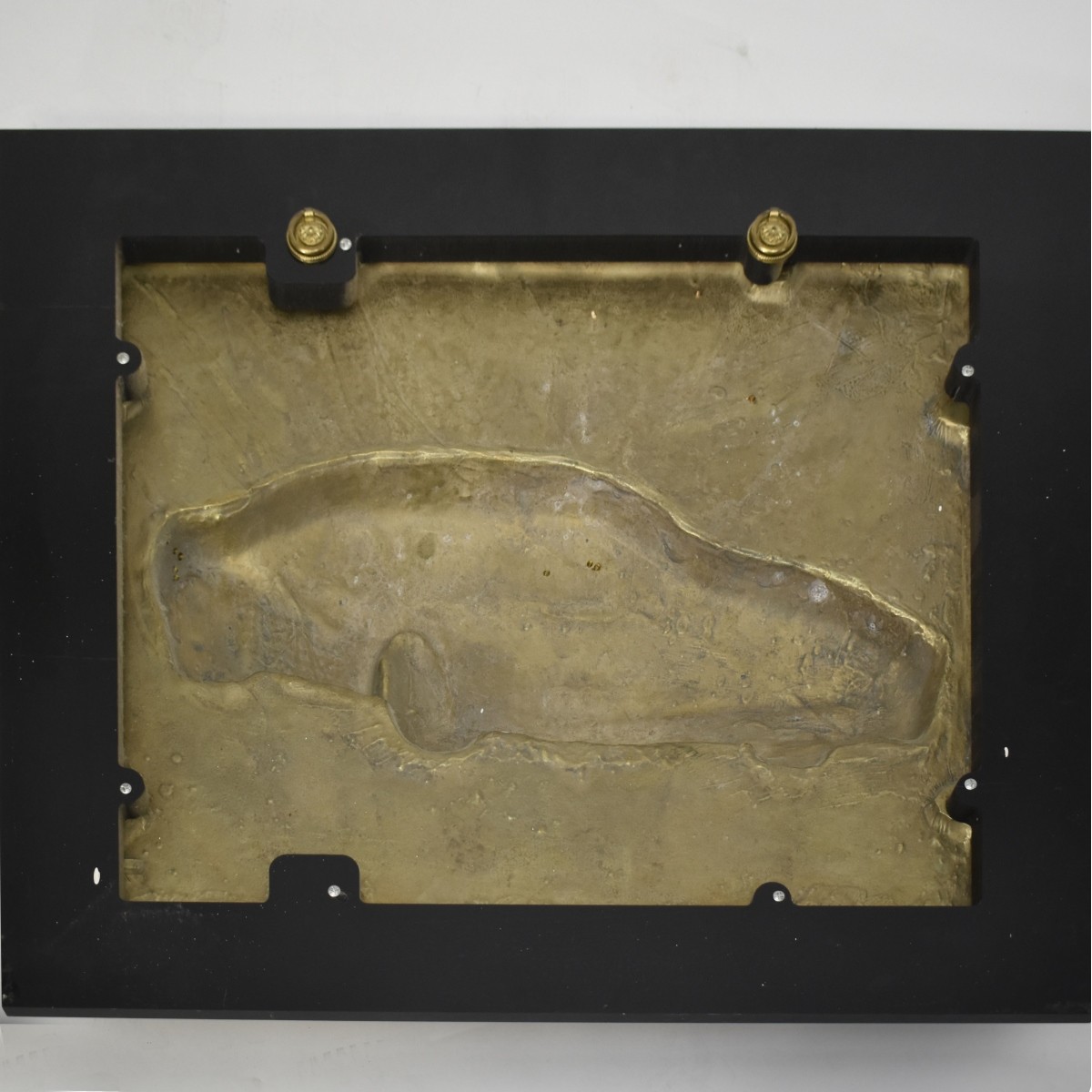 Ferrari Testarossa Gold Patinated Bronze Plaque