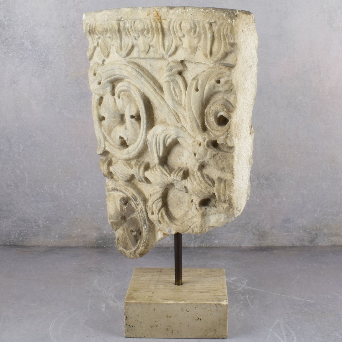 Antique Marble Sculpture of a Structural Frieze