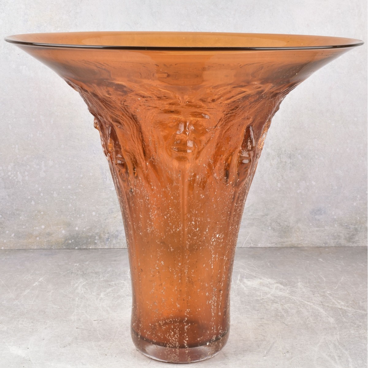 Art Glass Amber Glass Vase