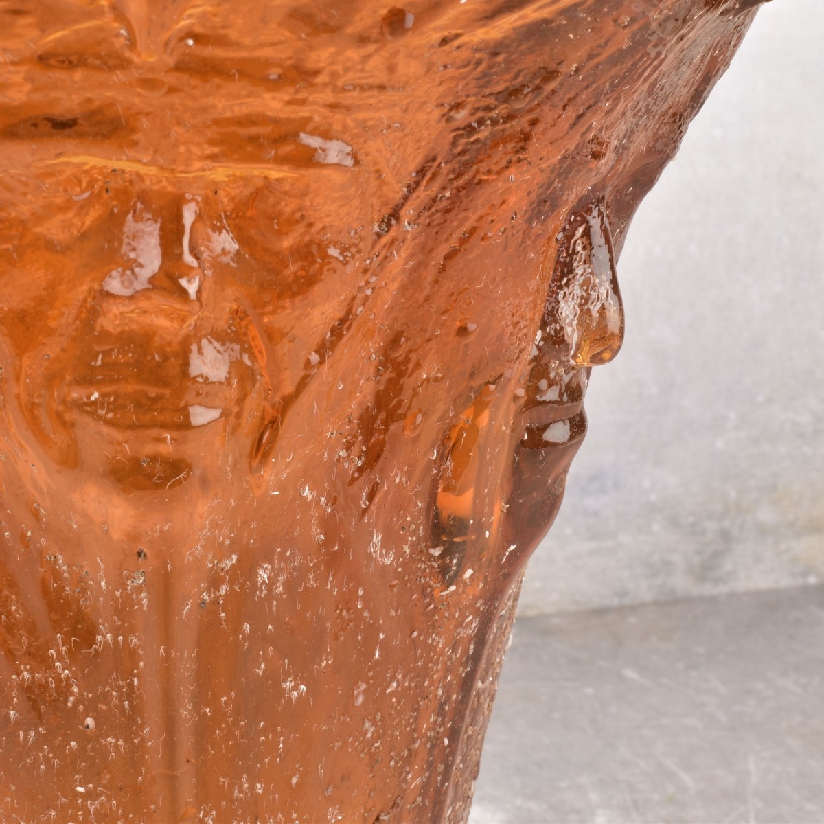 Art Glass Amber Glass Vase