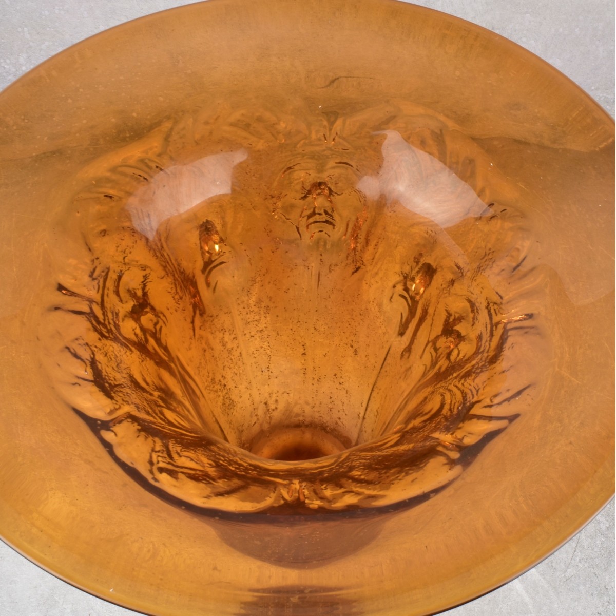 Art Glass Amber Glass Vase