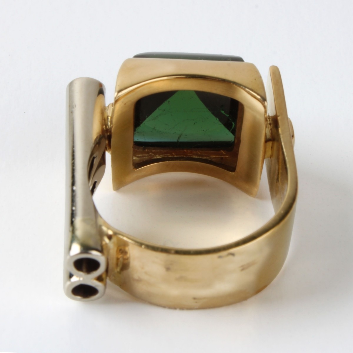 Tourmaline, Diamond and 18K Ring