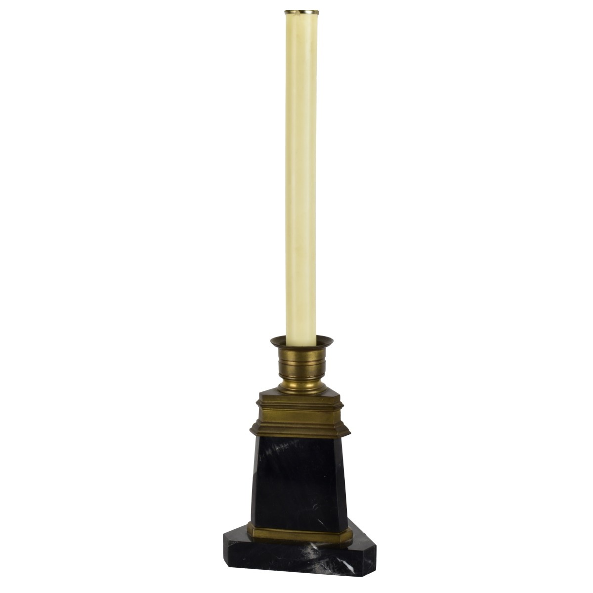 Vintage Brass Candlestick Table Lamps