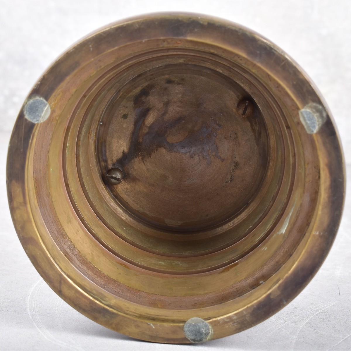 Ben Avivi Zion Abstract Bronze and Brass Couple