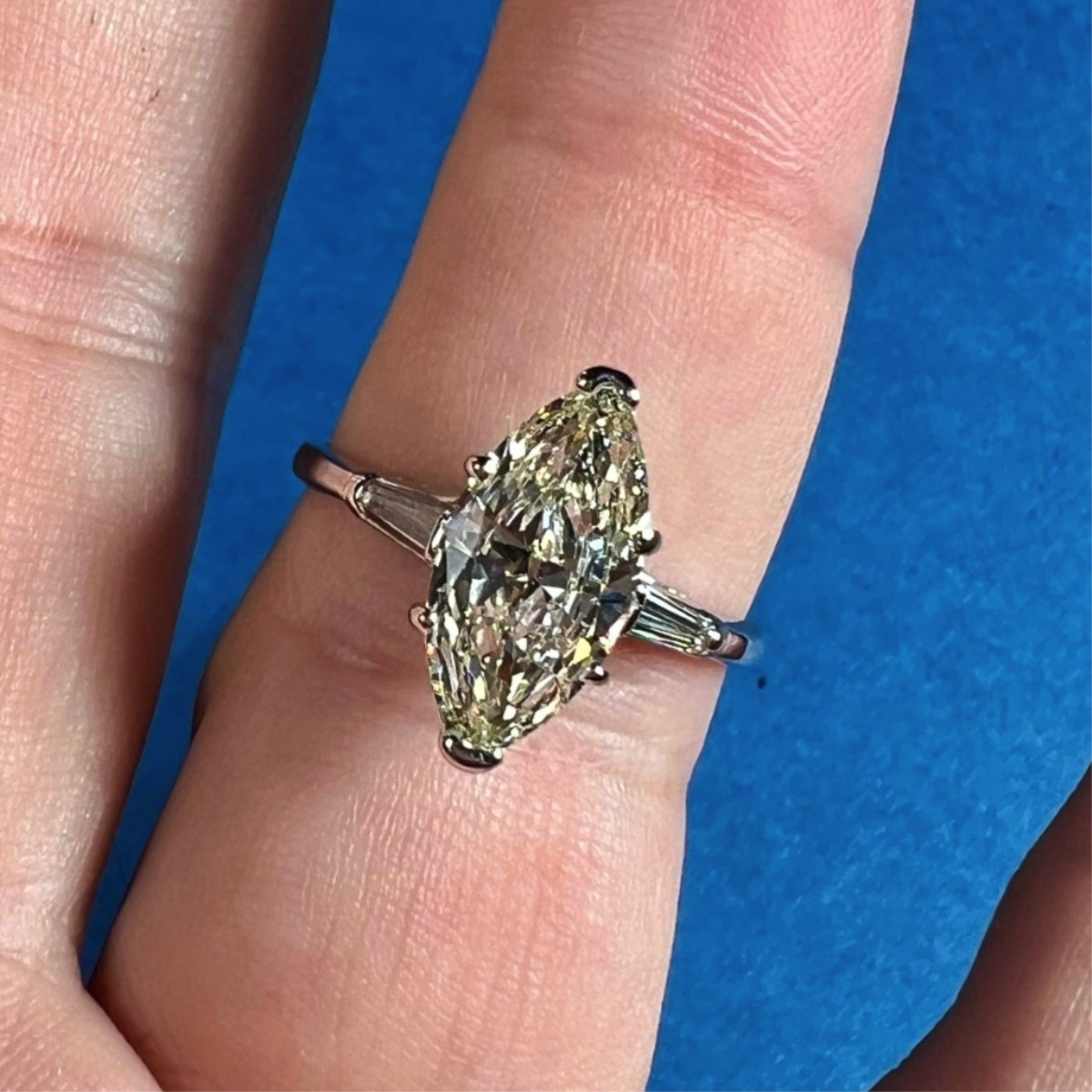 Diamond and Platinum Ring