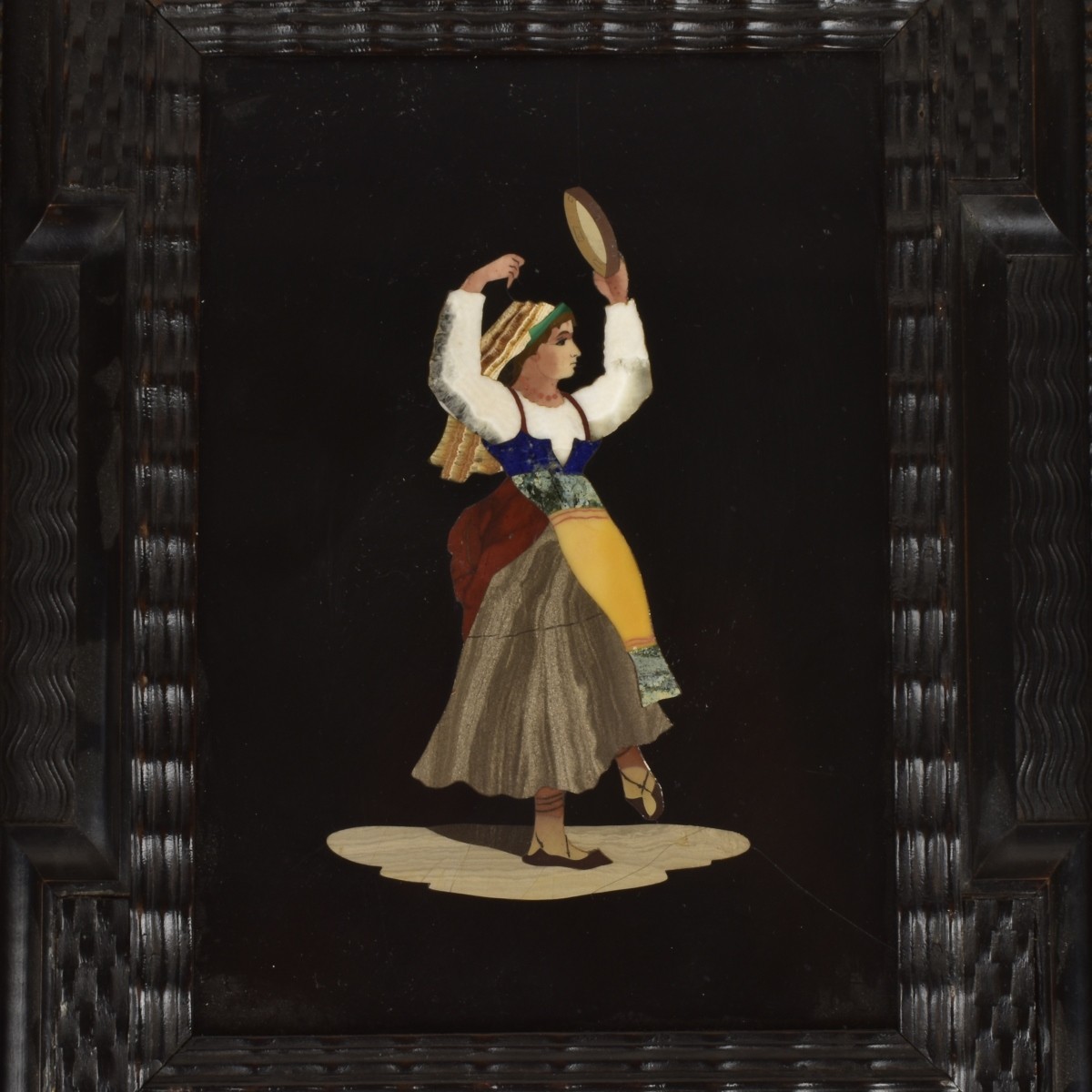 Italian Pietra Dura Plaque