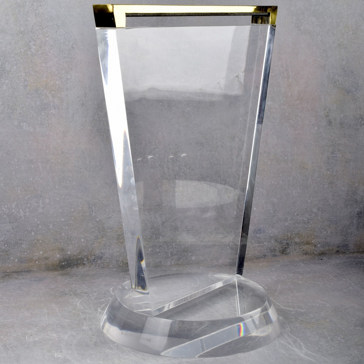 Les Prismatique Lucite-Glass Table