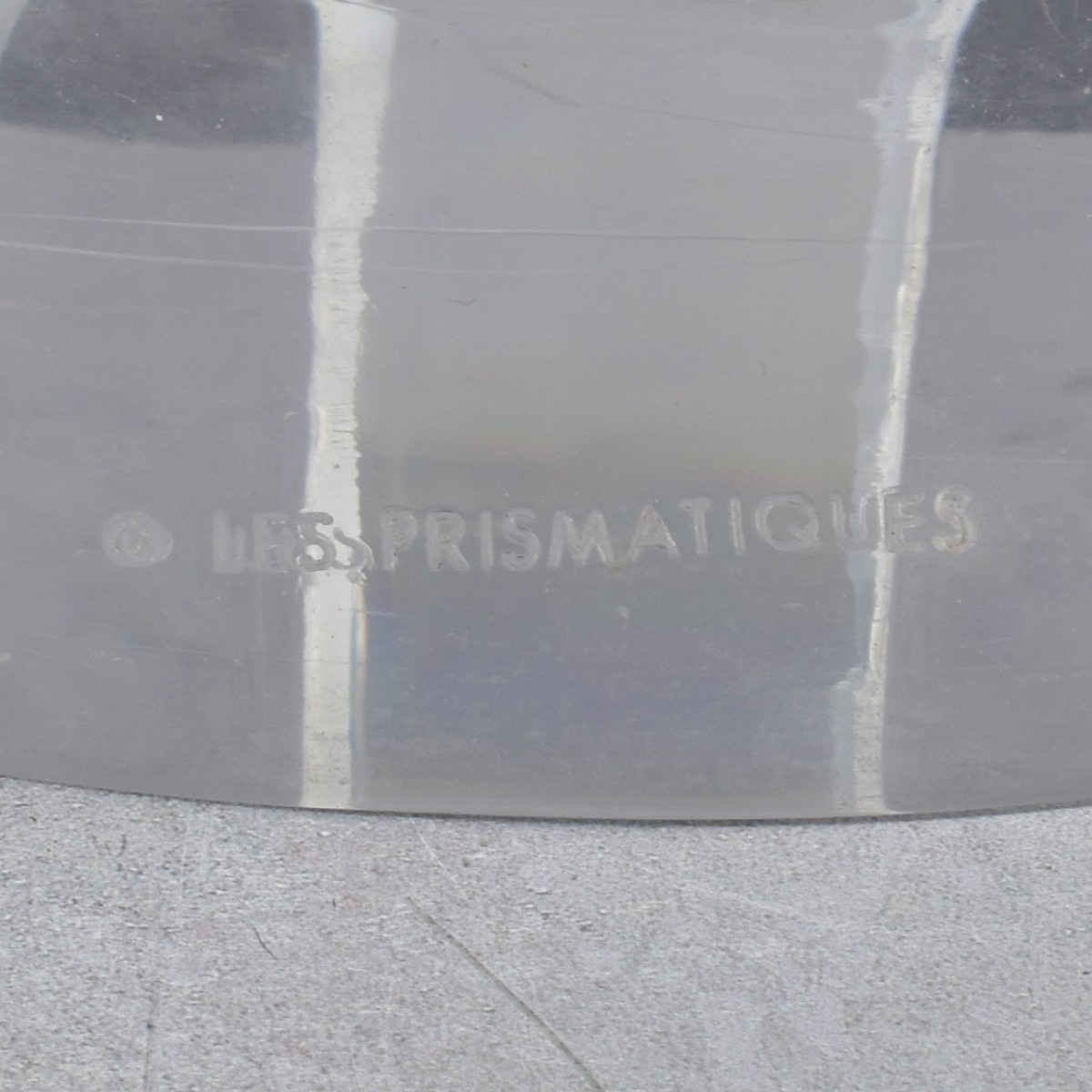 Les Prismatique Lucite-Glass Table
