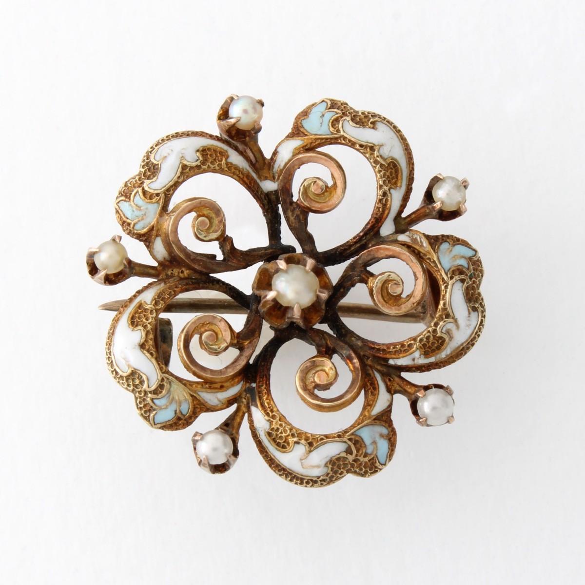 Art Nouveau 14K Pendant / Pin