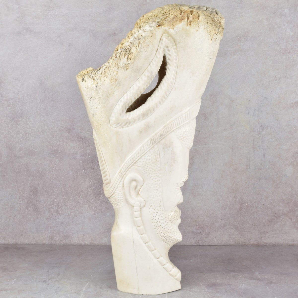 Exceptionally Large Carved Bone Figure