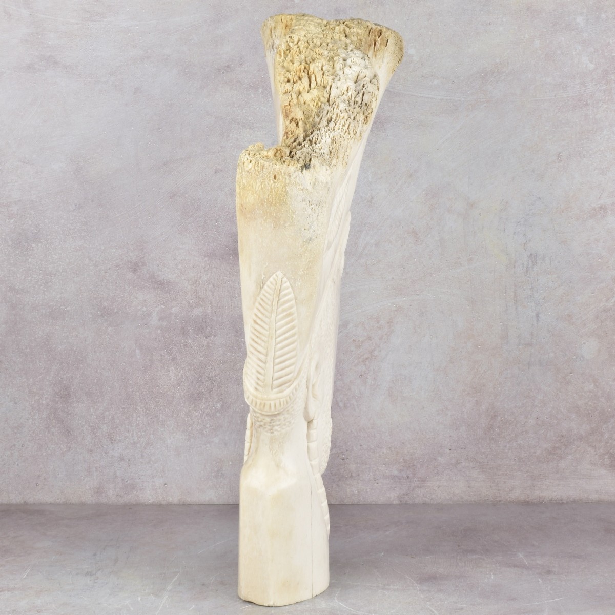 Exceptionally Large Carved Bone Figure