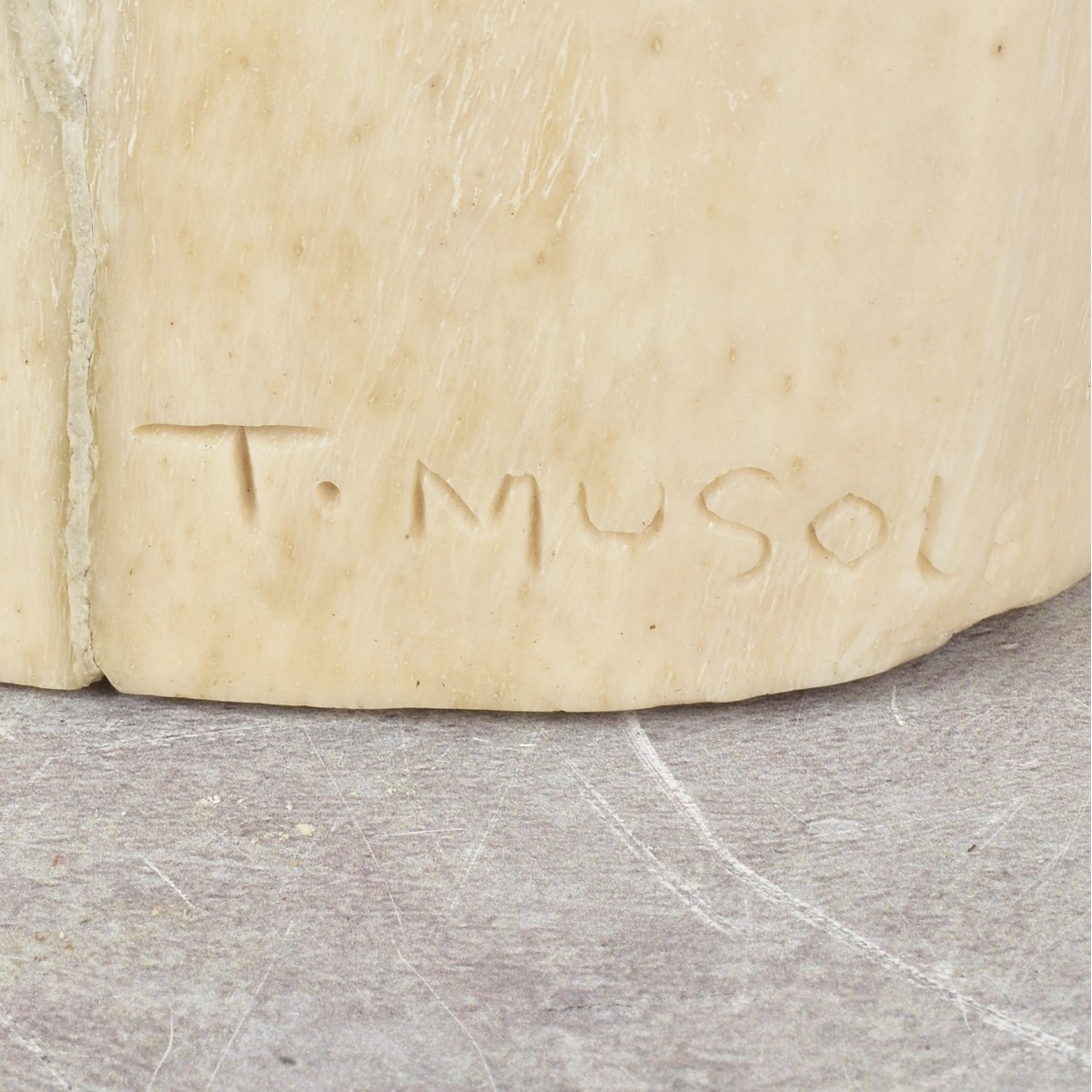 Exceptionally Large Carved Bone Figure