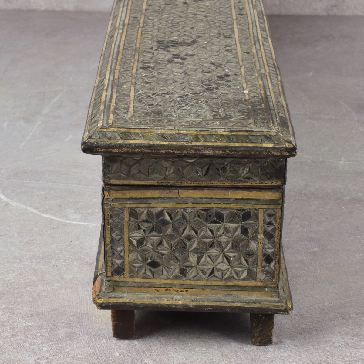 Antique Indian Rectangular Storage Box