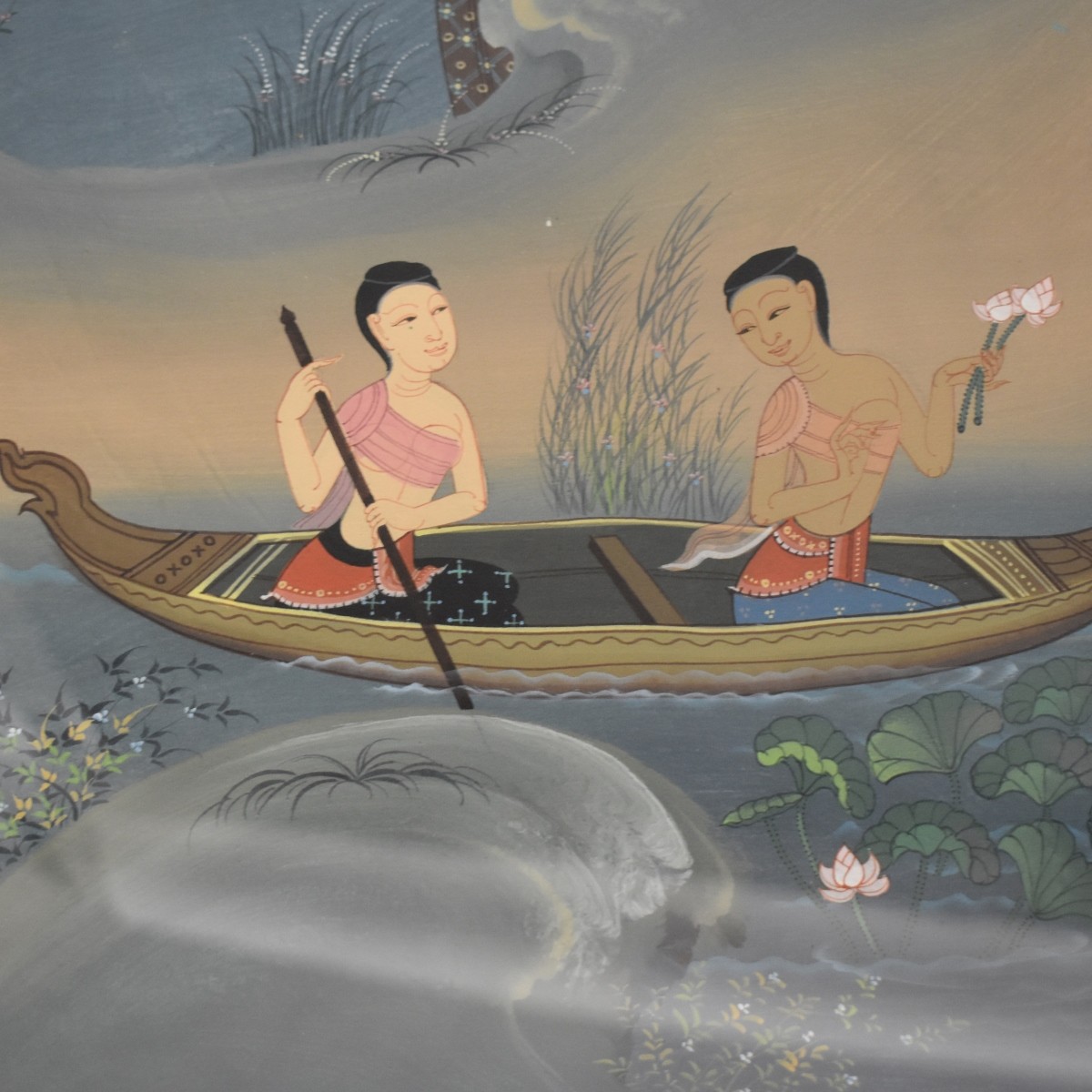 Thai Painting of a Group of Dancers