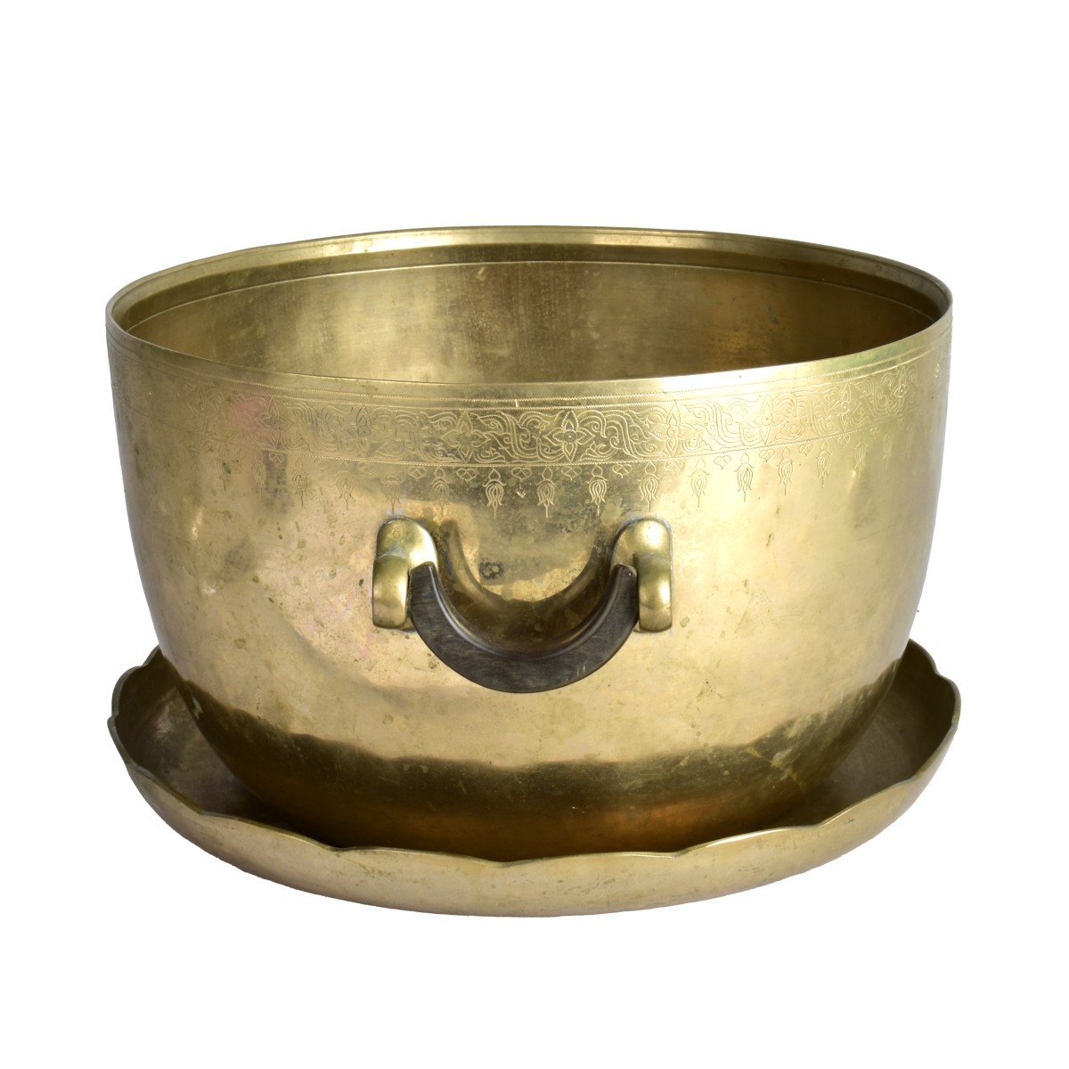 Indian Brass Bowl and Plate