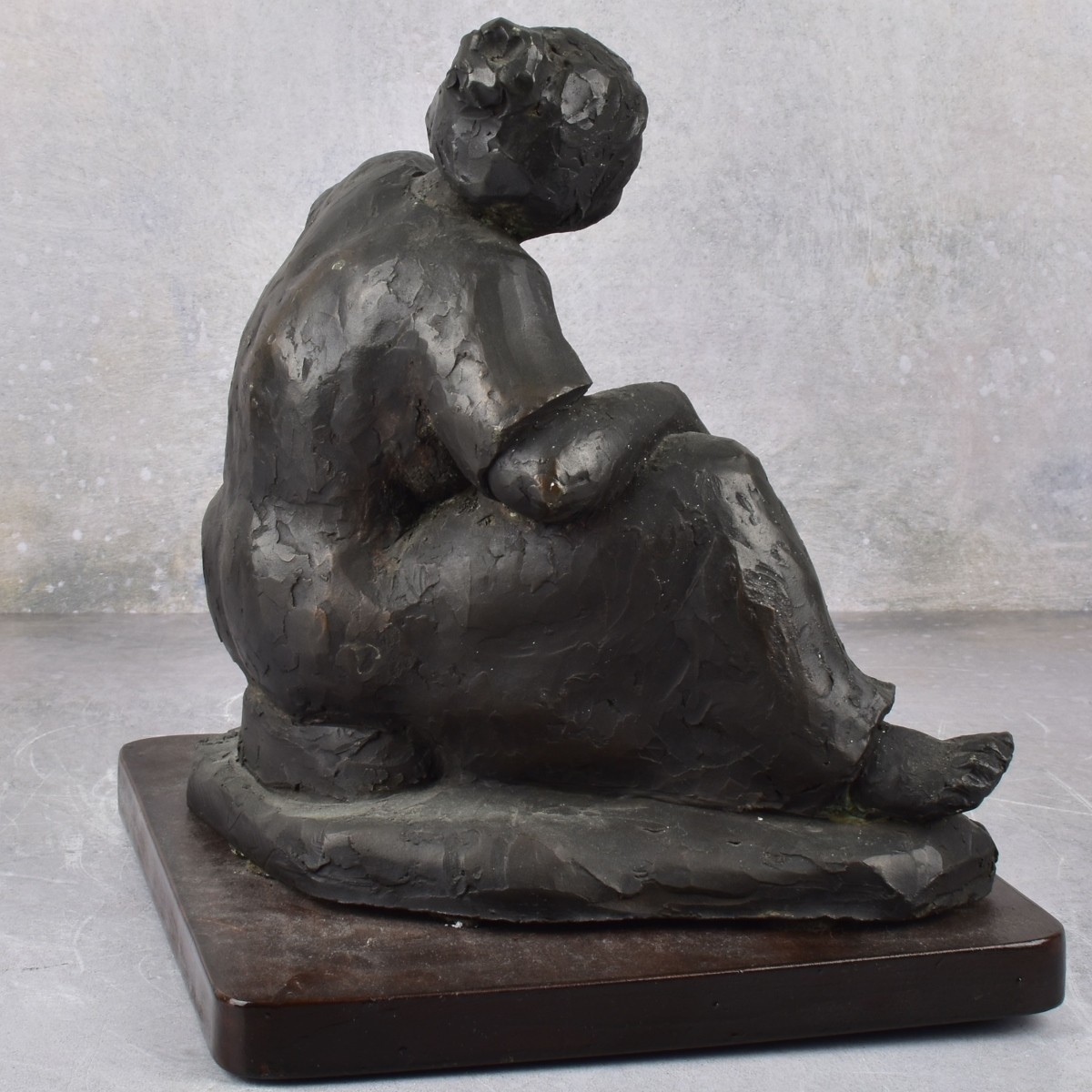 Painted Pottery Sculpture of a Lady