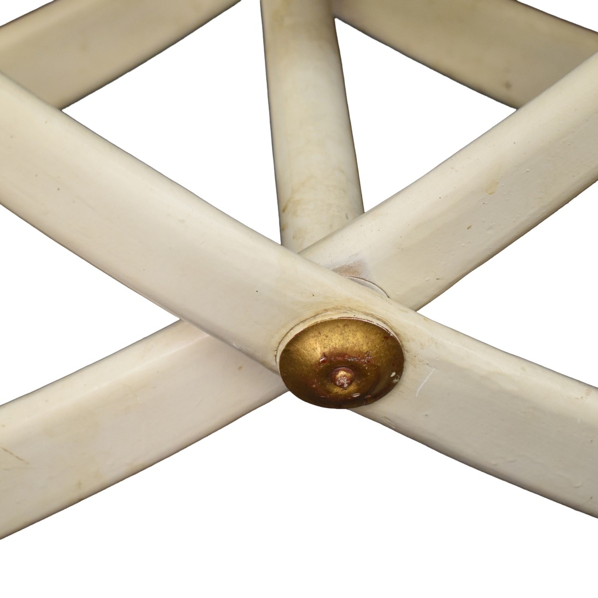 Carved Giltwood Folding Bench