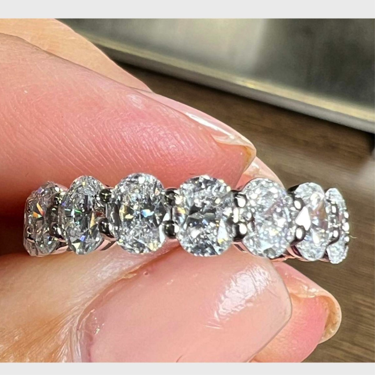 Diamond and Platinum Ring